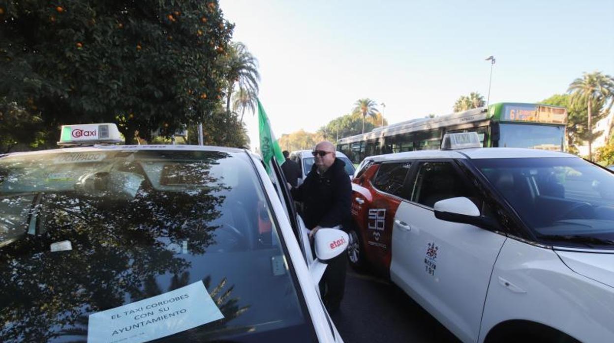 Protesta del sector del taxi