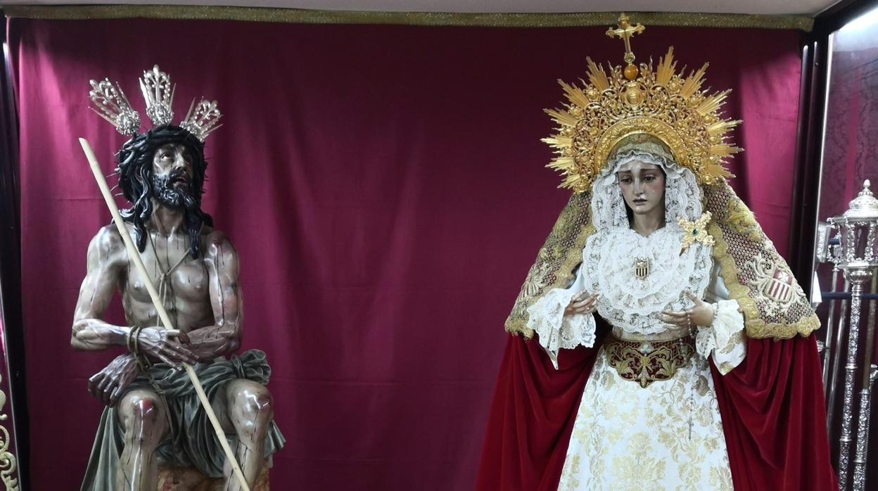 Los titulares de la Merced, en su casa de hermandad