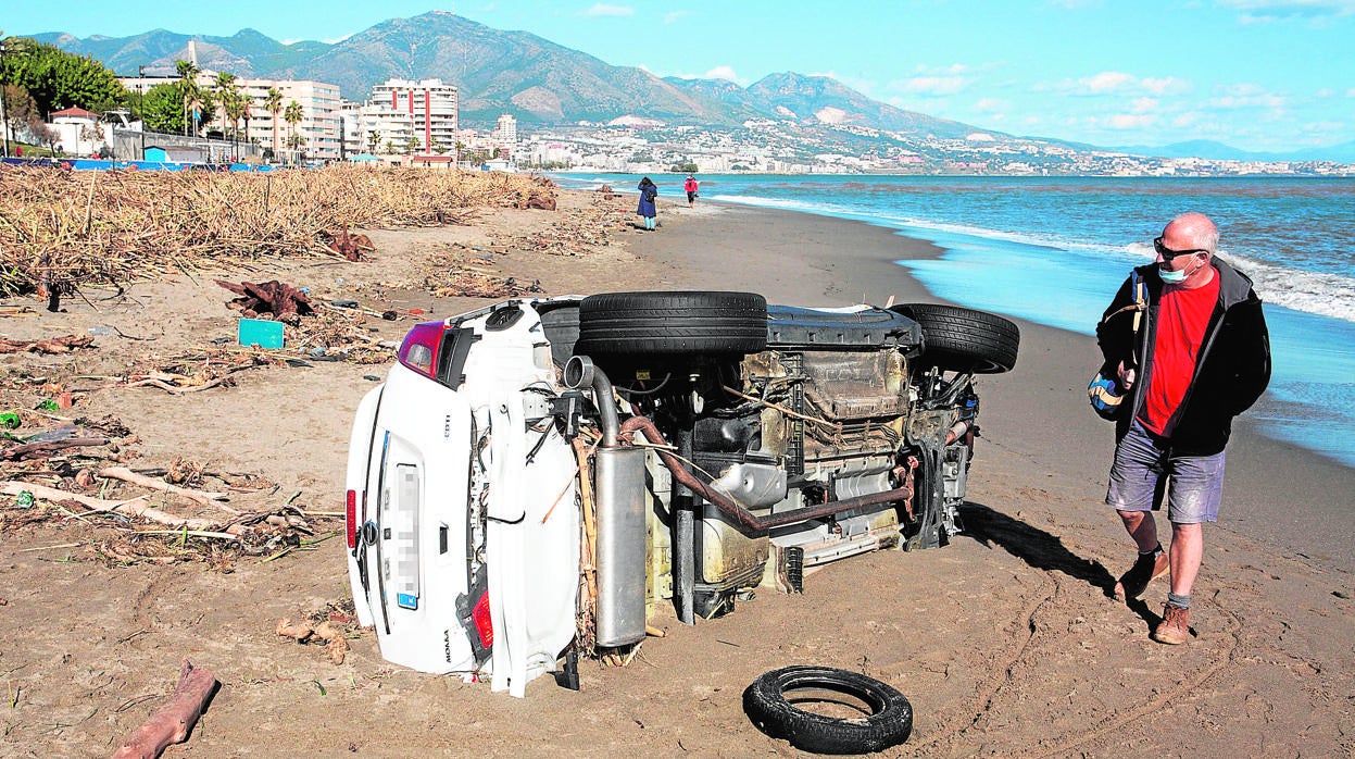 La borrasca «Filomena» dejó su huella más trágica en la Costa del Sol, especialmente en Mijas y Fuengirola