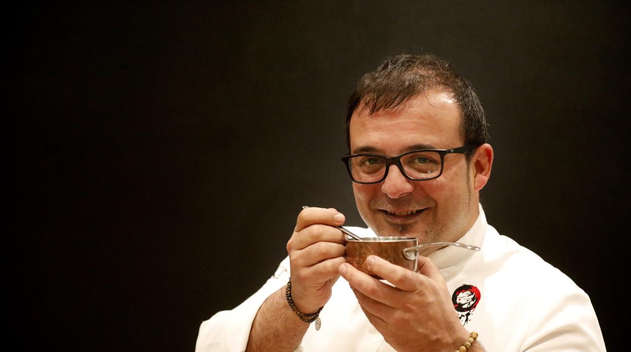 Kisko García, en su cocina