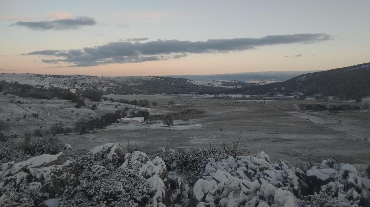 Aspecto que presentaba este domingo la Sierra Subbética