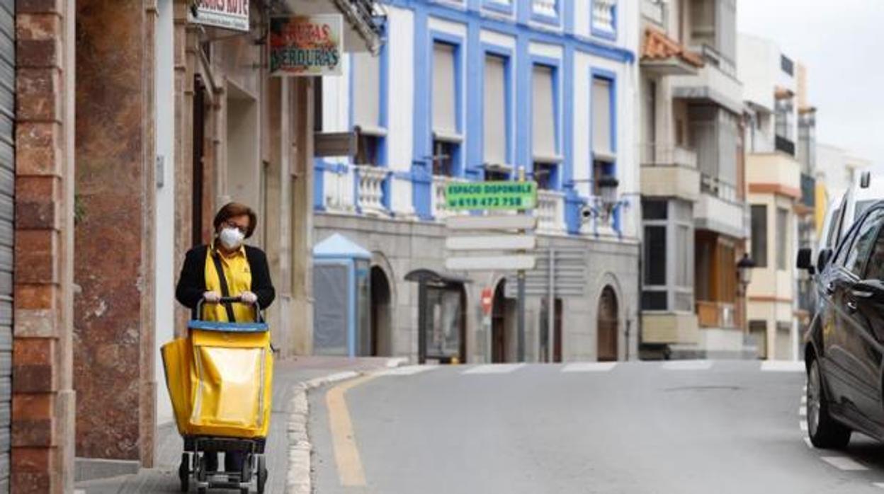 Calle de Rute, localidad que estará cerrada por sus altos contagios de coronavirus