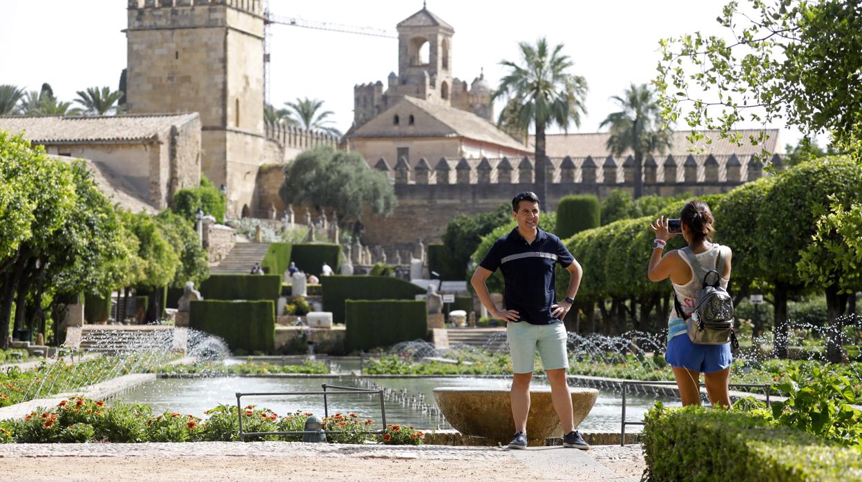 Turistas en el Alcázar de Córdoba el pasado mes de julio