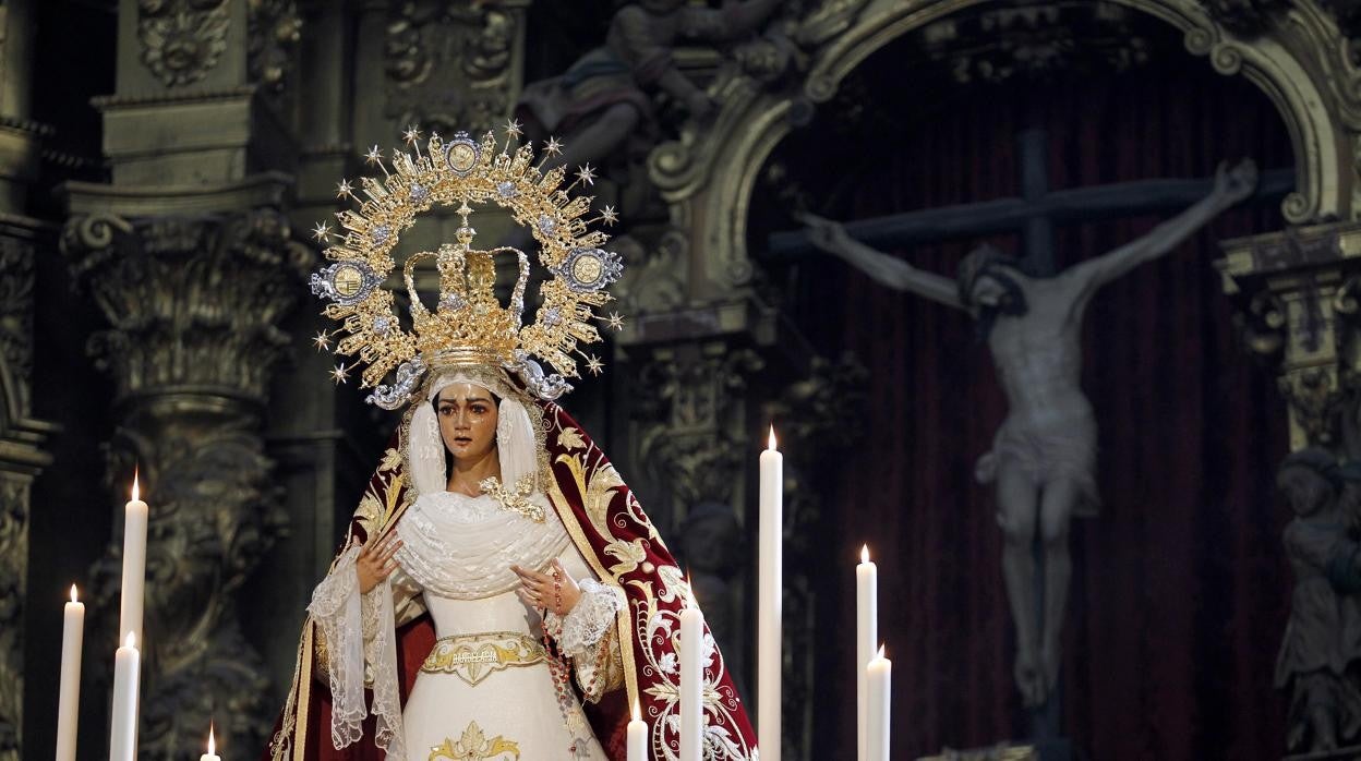 María Santísima de la Candelaria, en sus cultos en San Francisco