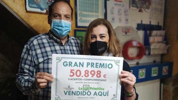 El sorteo de la Primitiva deja un segundo premio de 50.898 euros en Moriles