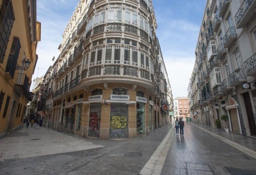 Las calles del centro, vacías