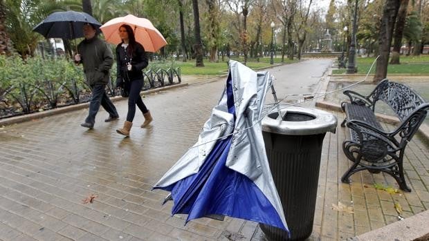 El tiempo el martes en Córdoba: día de lluvia con alerta amarilla por vientos de hasta 70 kilómetros por hora