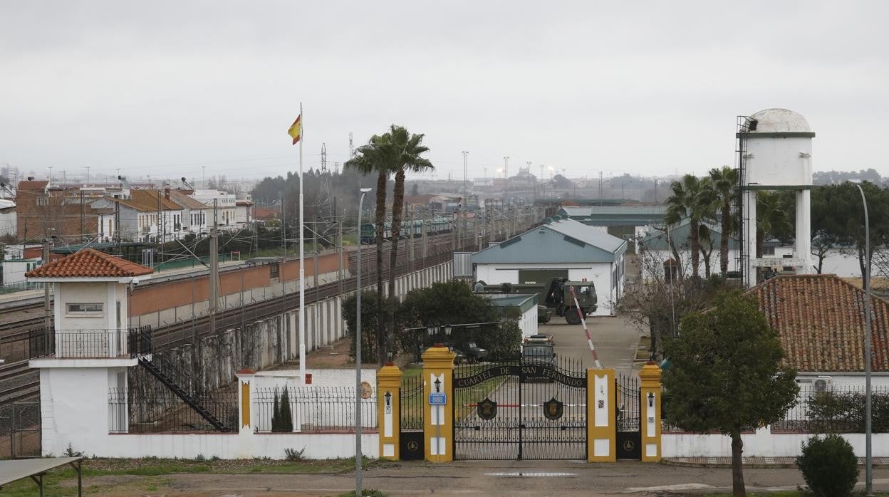 Imagen del Parque Ruedas 2 del Ejército de Tierra en El Higuerón que se integrará en la base logística