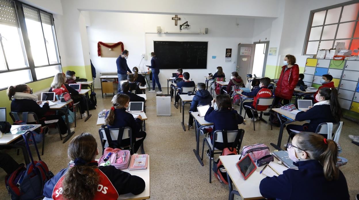 Aula del colegio de los Salesianos de Córdoba