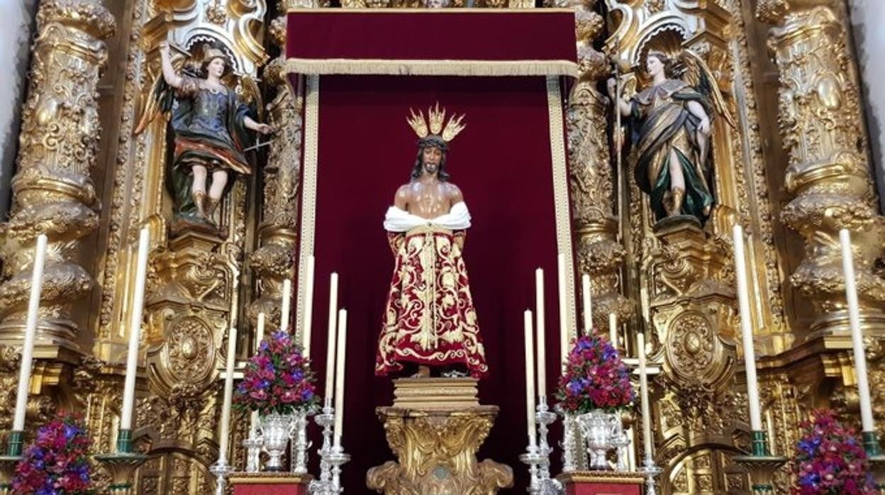 Nuestro Padre Jesús de las Penas, en el altar mayor de San Andrés esta Cuaresma de 2021