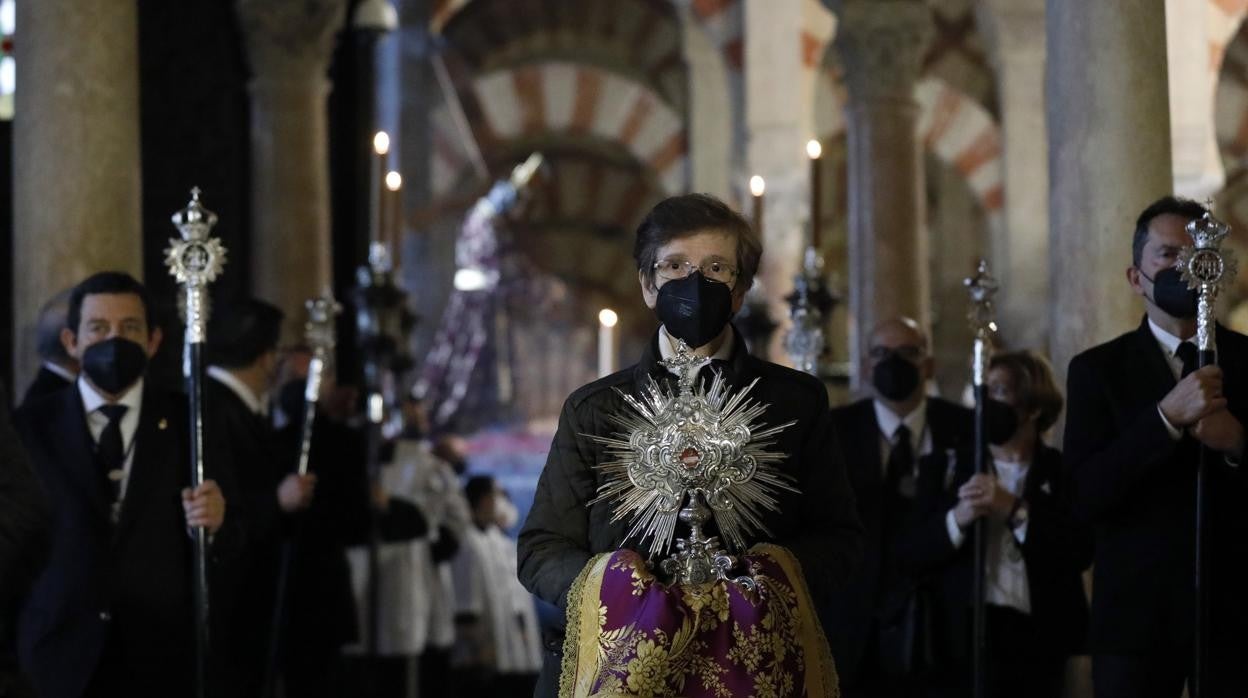 Imagen del Vía Crucis de las hermandades celebrado el sábado