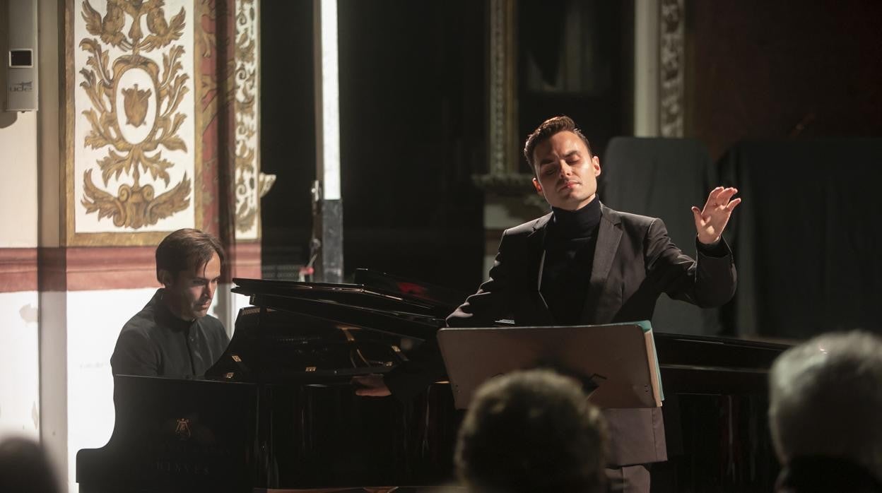 Pablo García-López, durante un concierto en Córdoba