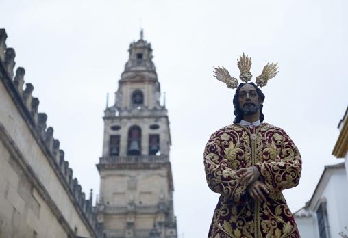 El Señor de la Sentencia, en el Vía Crucis de la Agrupación de Cofradías, el 29 de febrero de 2020