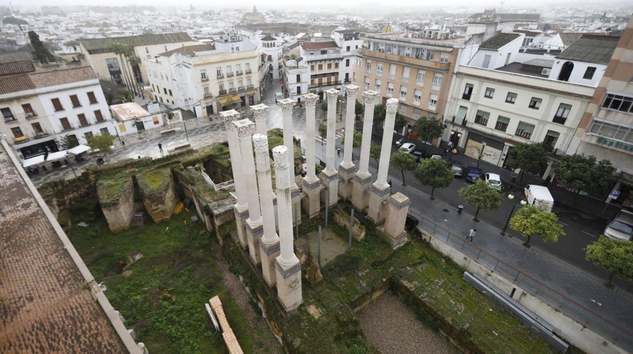 Los trabajos para hacer visitable el Templo Romano previstos en el Plan Turístico siguen parados