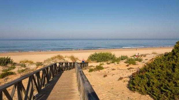 Vista de la playa de Sancti Petri