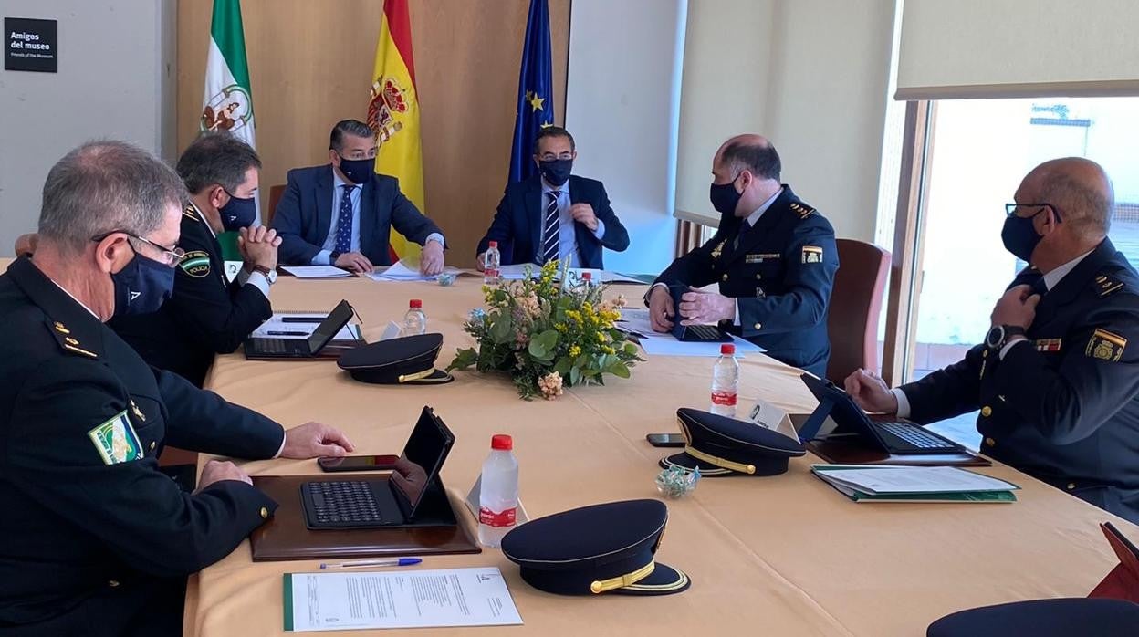 Imagen de la Junta Regional de la Policía Autonómica, celebrada ayer en Córdoba