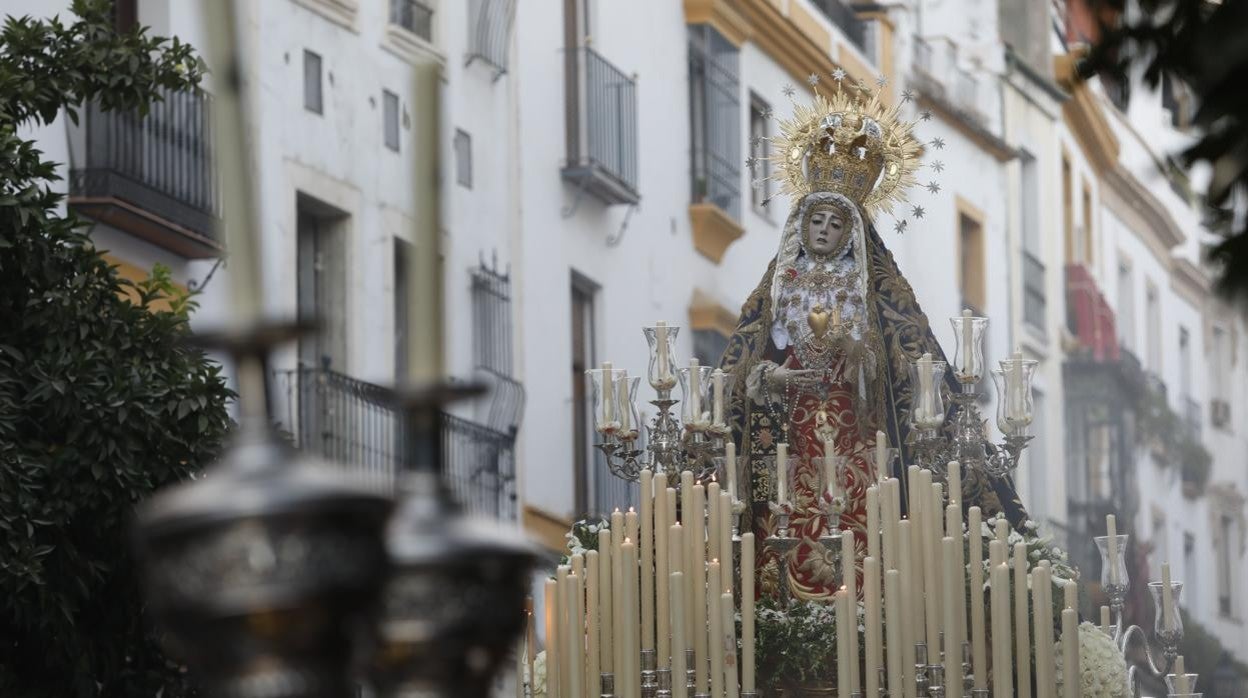 La Virgen de los Dolores, en su última salida a la calle en junio de 2019