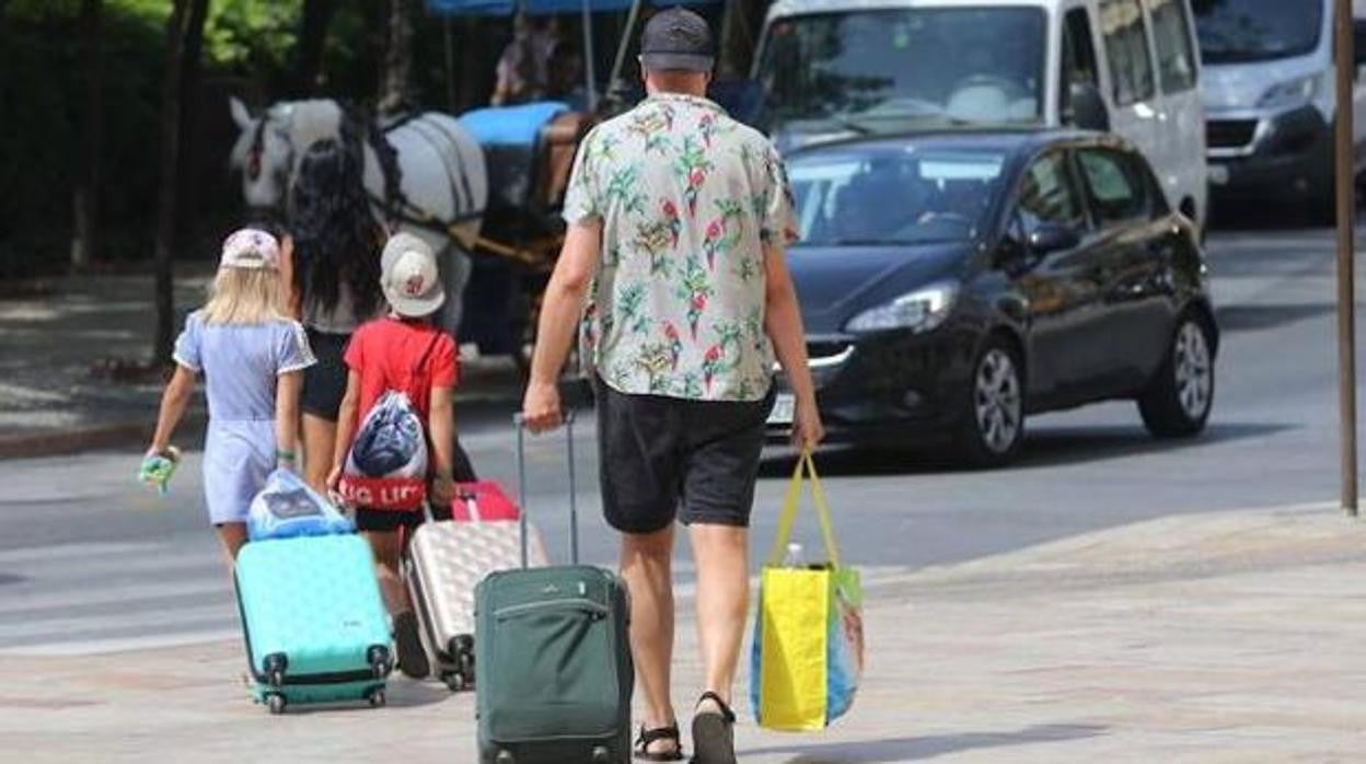 Turistas en el centro de Málaga