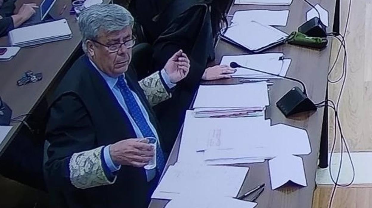 Jesús Gázquez, durante una sesión del juicio por el caso ‘Poniente’