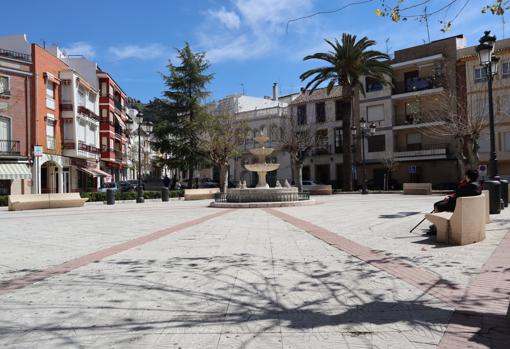 Plaza principal de Doña Mencía, esta semana