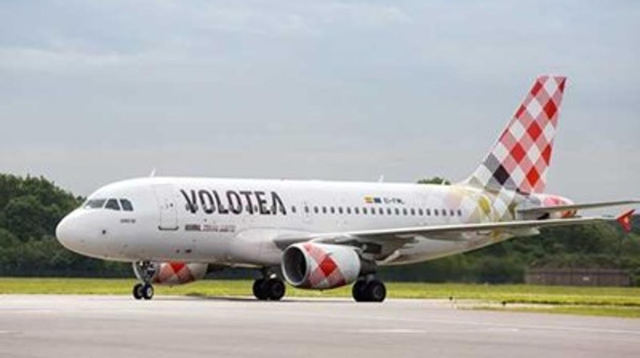 Uno de los aviones de la compañía aérea Volotea