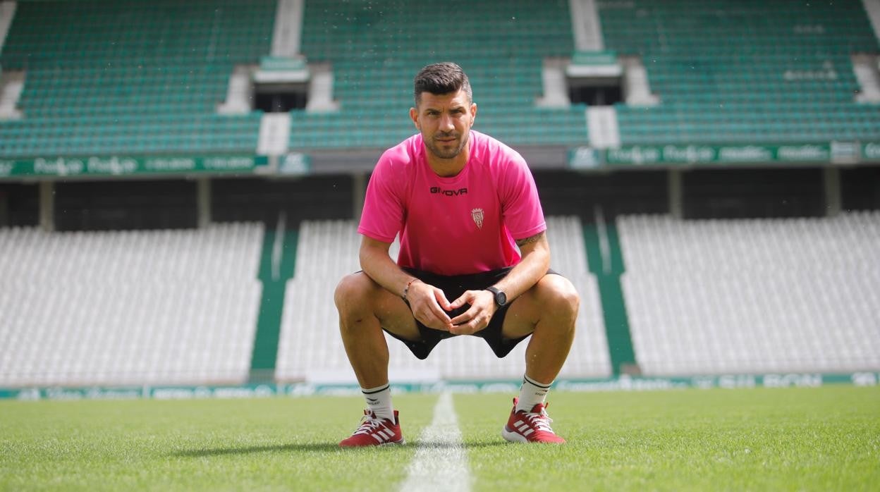 El delantero del Córdoba CF Willy, este viernes, en el estadio El Arcángel