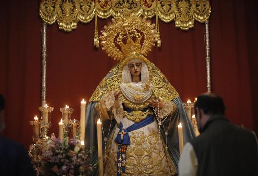 La Virgen de la Salud, en la parroquia de Santa Victoria