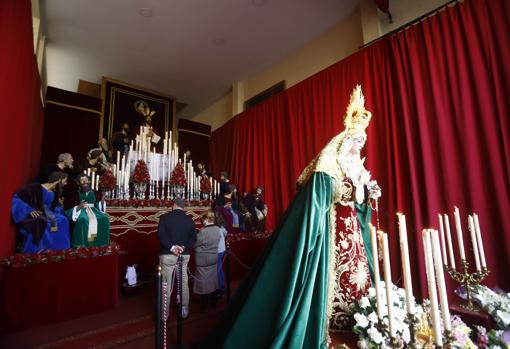 Las imágenes de la Sagrada Cena, en su capilla de la iglesia del Beato Álvaro de Córdoba