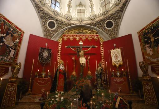 El Cristo de Gracia, en su capilla