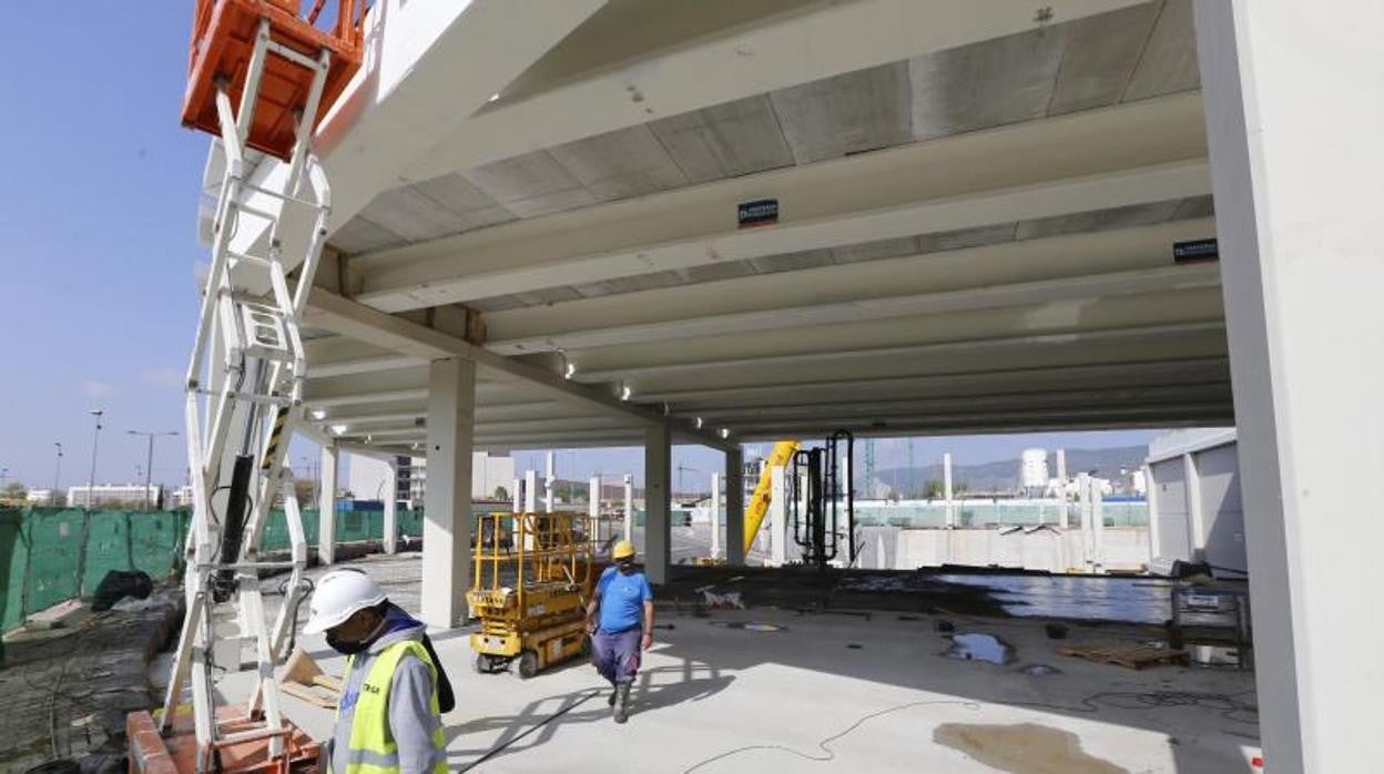 Las obras del supermercado avanzan a buen ritmo