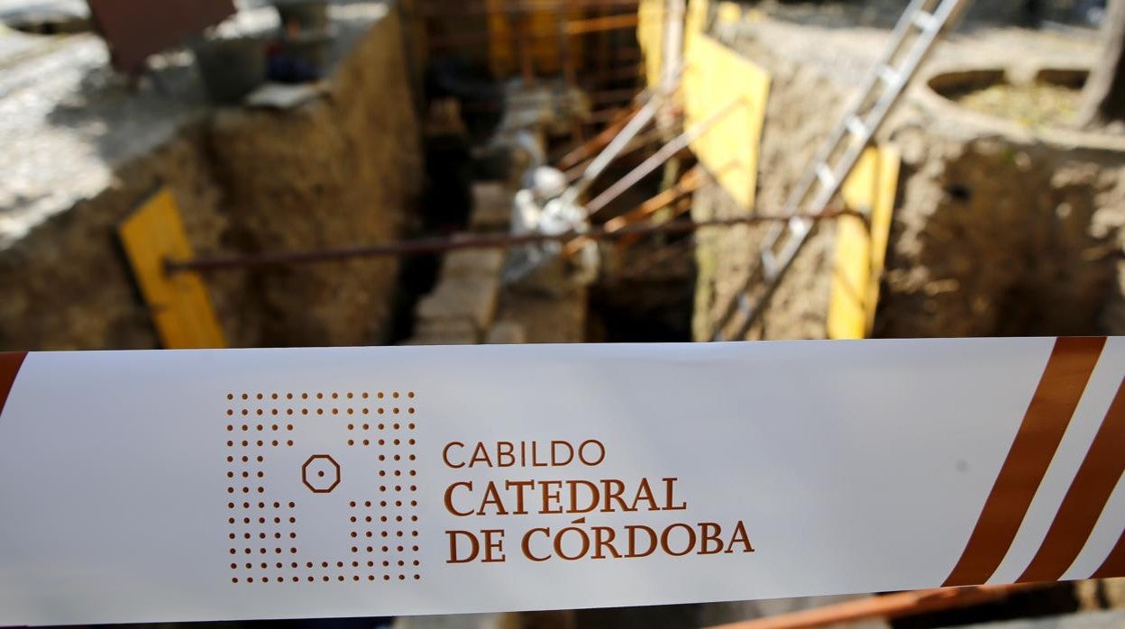 Cinta del Cabildo de protección de los restos