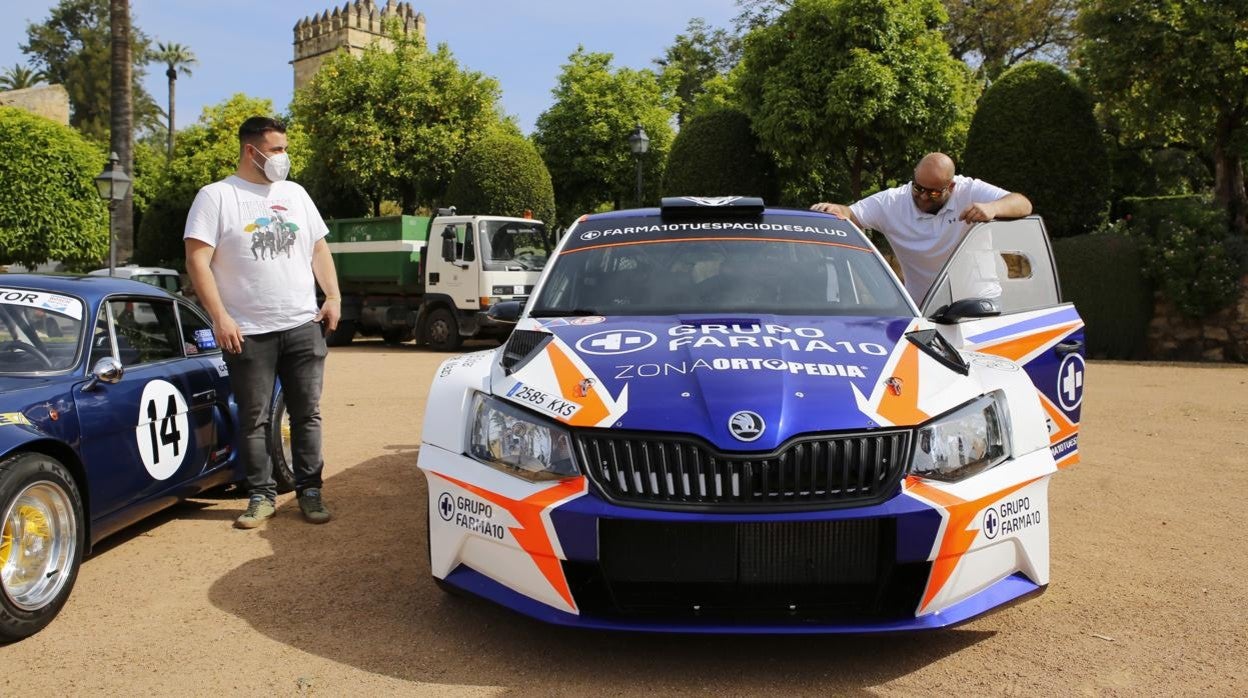 Coches, este miércoles, en la presentación del Rallye Sierra Morena de Córdoba