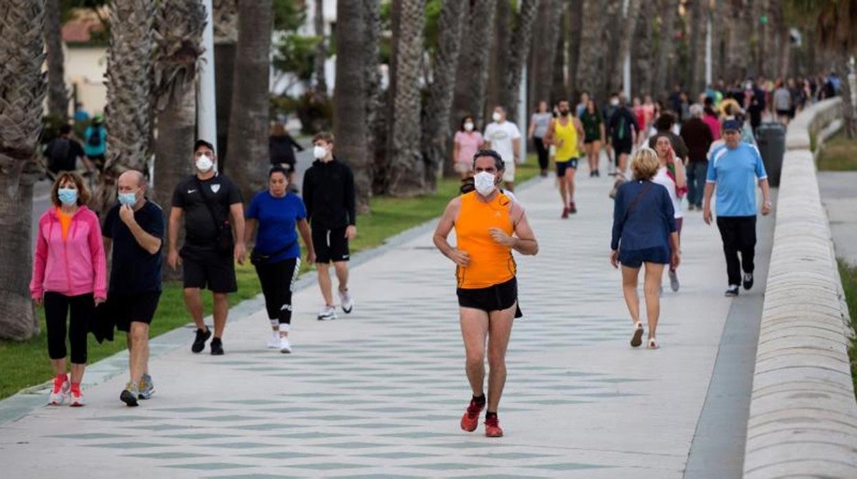 Imagen del paseo marítimo de La Malagueta