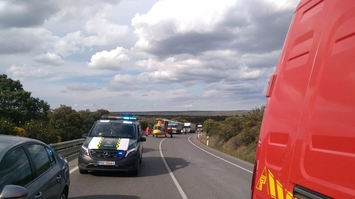 Accidente en Córdoba | Muere un hombre y otro resulta herido grave en un choque frontal en la N-502