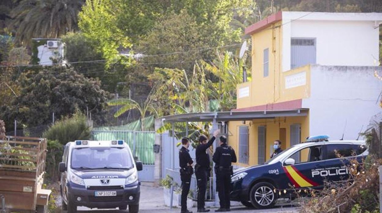 La Policía, en el lugar de los hechos