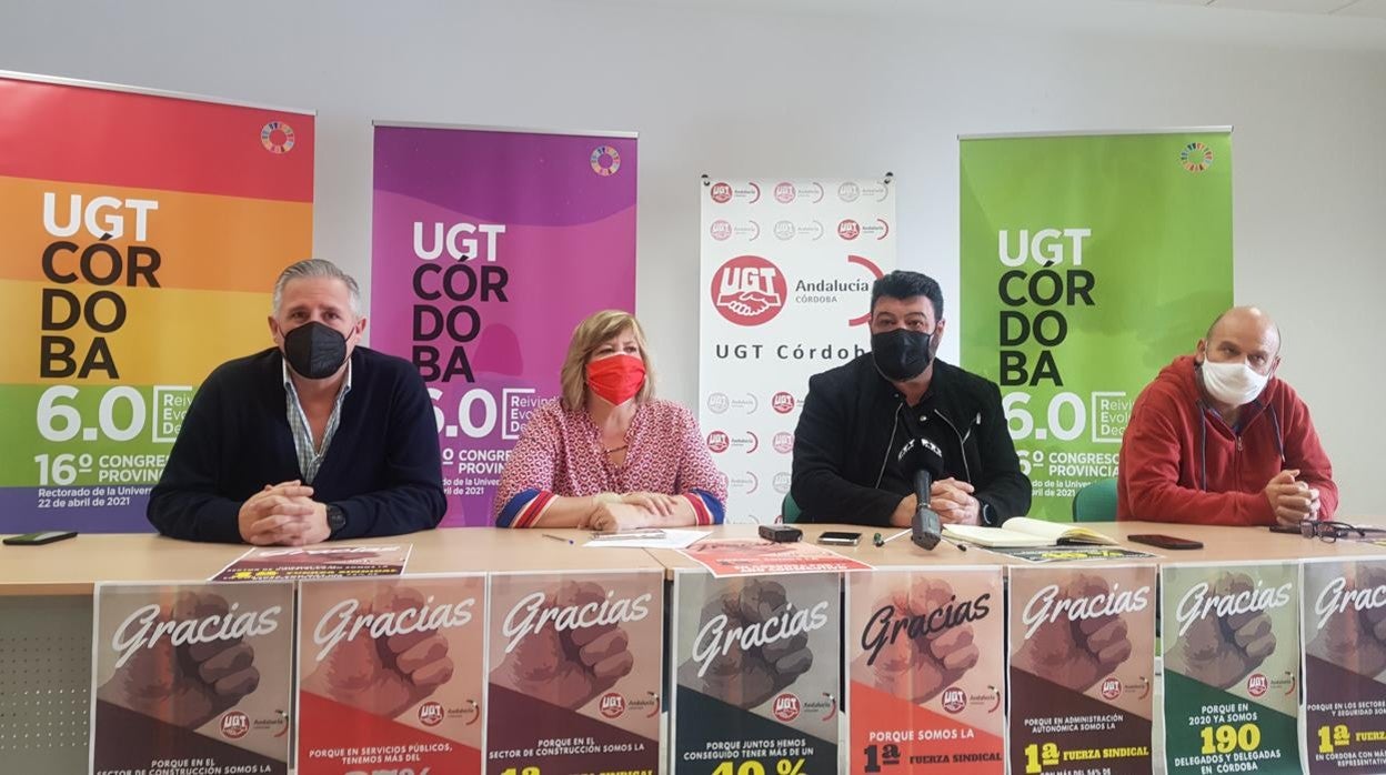 Líderes sindicales de UGT Córdoba