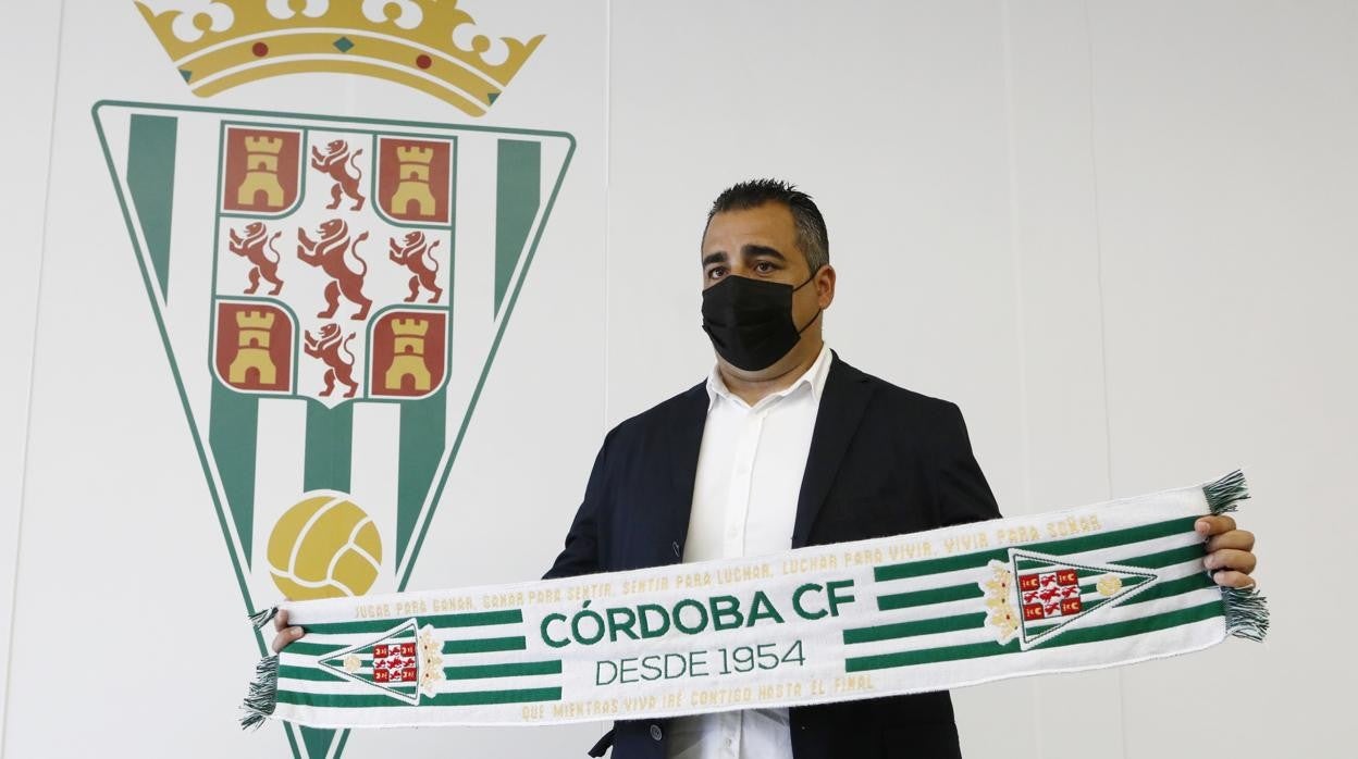 El entrenador del Córdoba CF, Germán Crespo, en la presentación