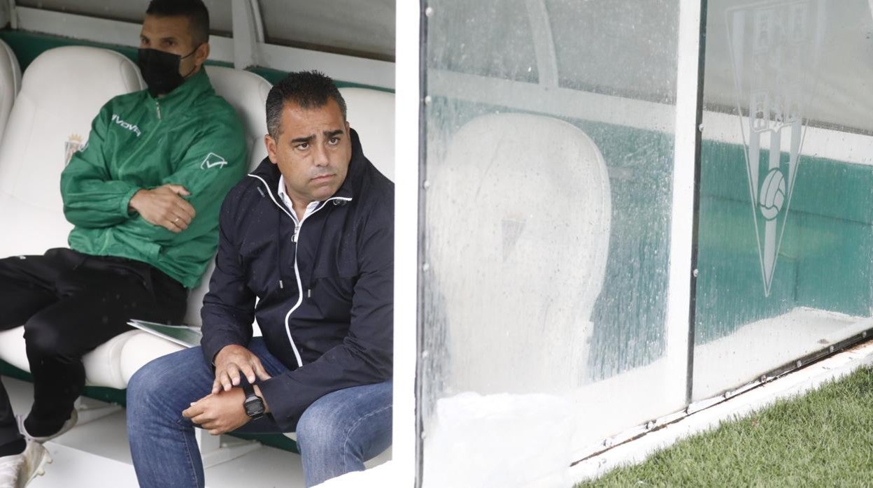 Gertmán Crespo junto a Andrés Armada antes del duelo ante el Tamaraceite