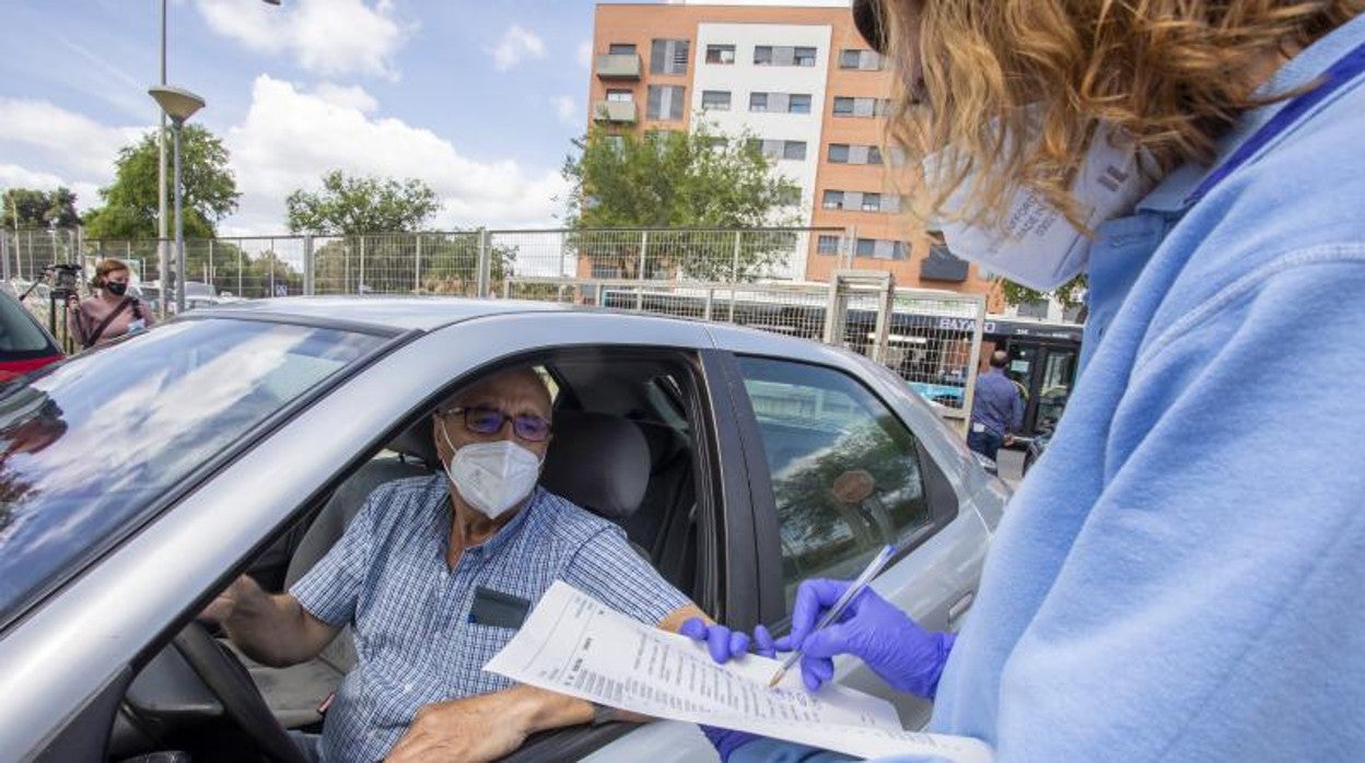 Vacunación con Janssen en un centro de salud de Huelva