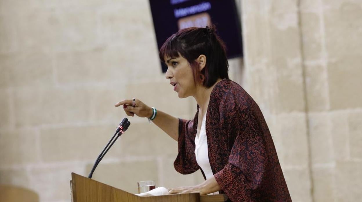 La diputada no adscrita Teresa Rodríguez