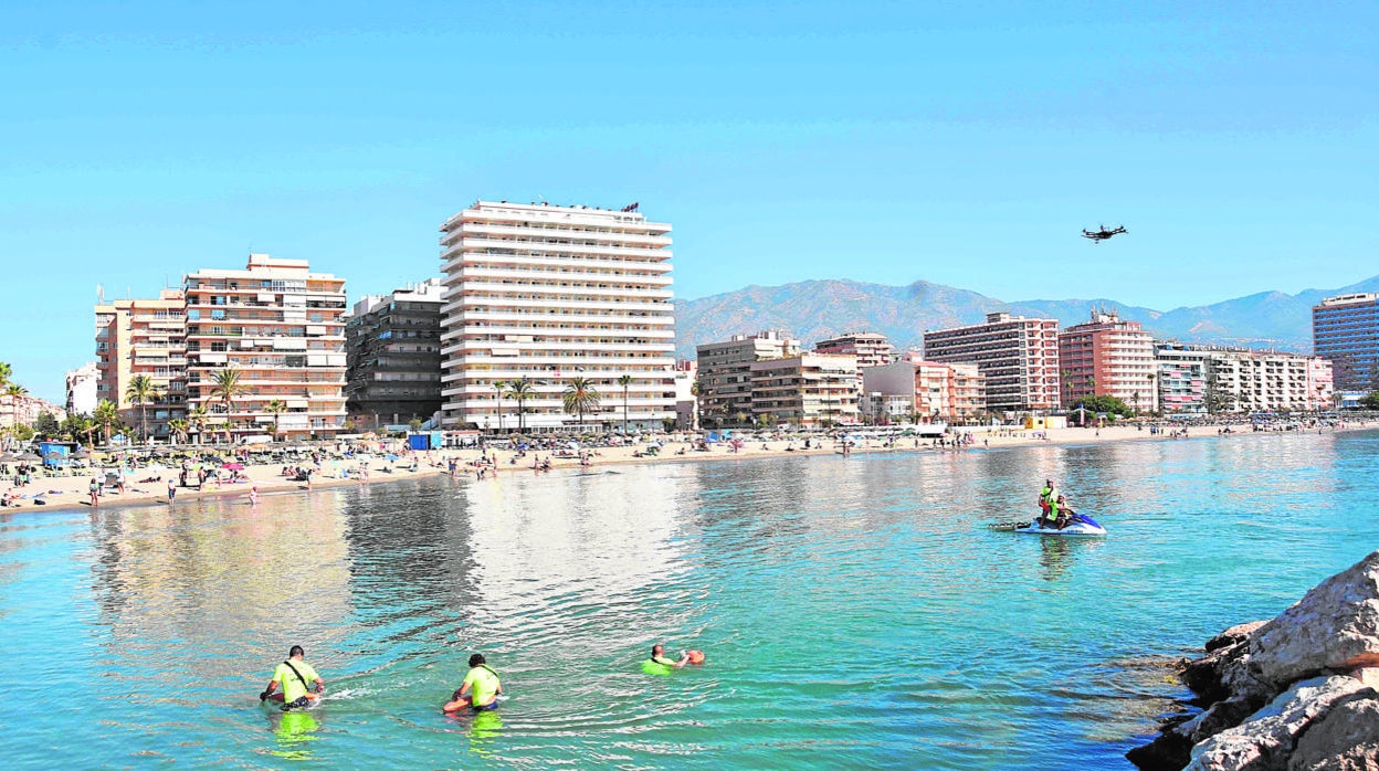 Línea de costa de la localidad de Fuengirola