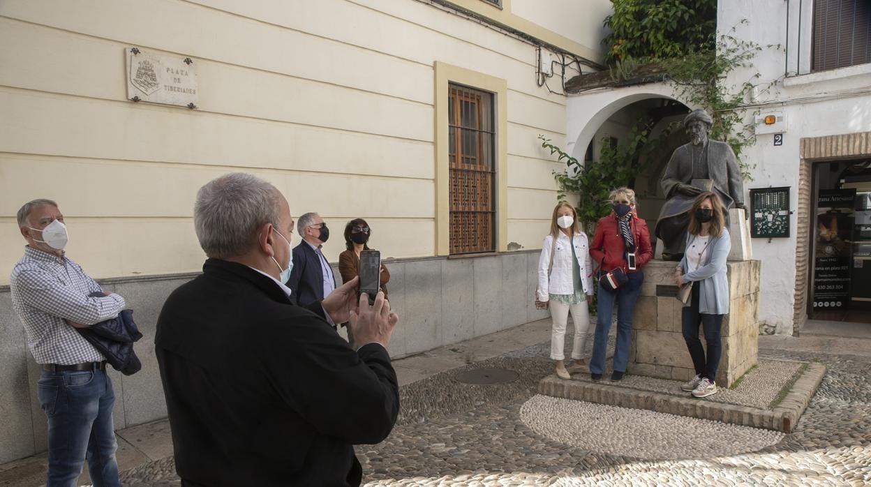 Turistas en el centro de Córdoba durante la jornada del sábado