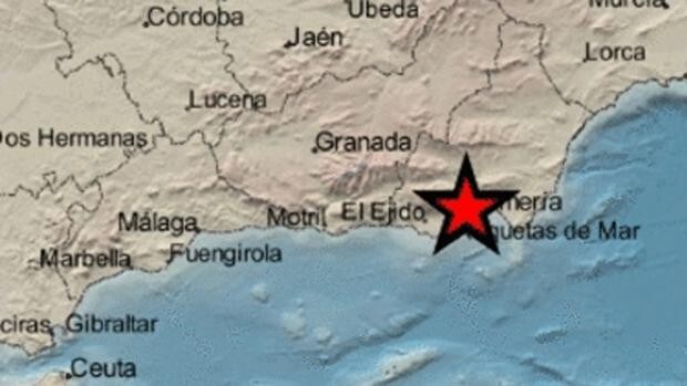 Un terremoto de 2,3 grados sacude Almería