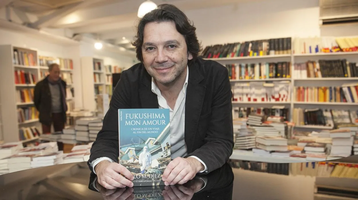 Pablo Manuel Díez en la presentación en Córdoba de su libro 'Fukushima mon amour'