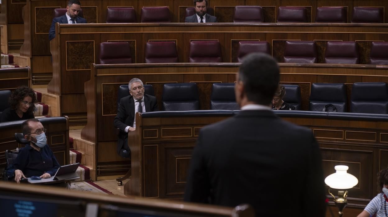 Imagen de una sesión de control al Gobierno en el Congreso de los Diputados