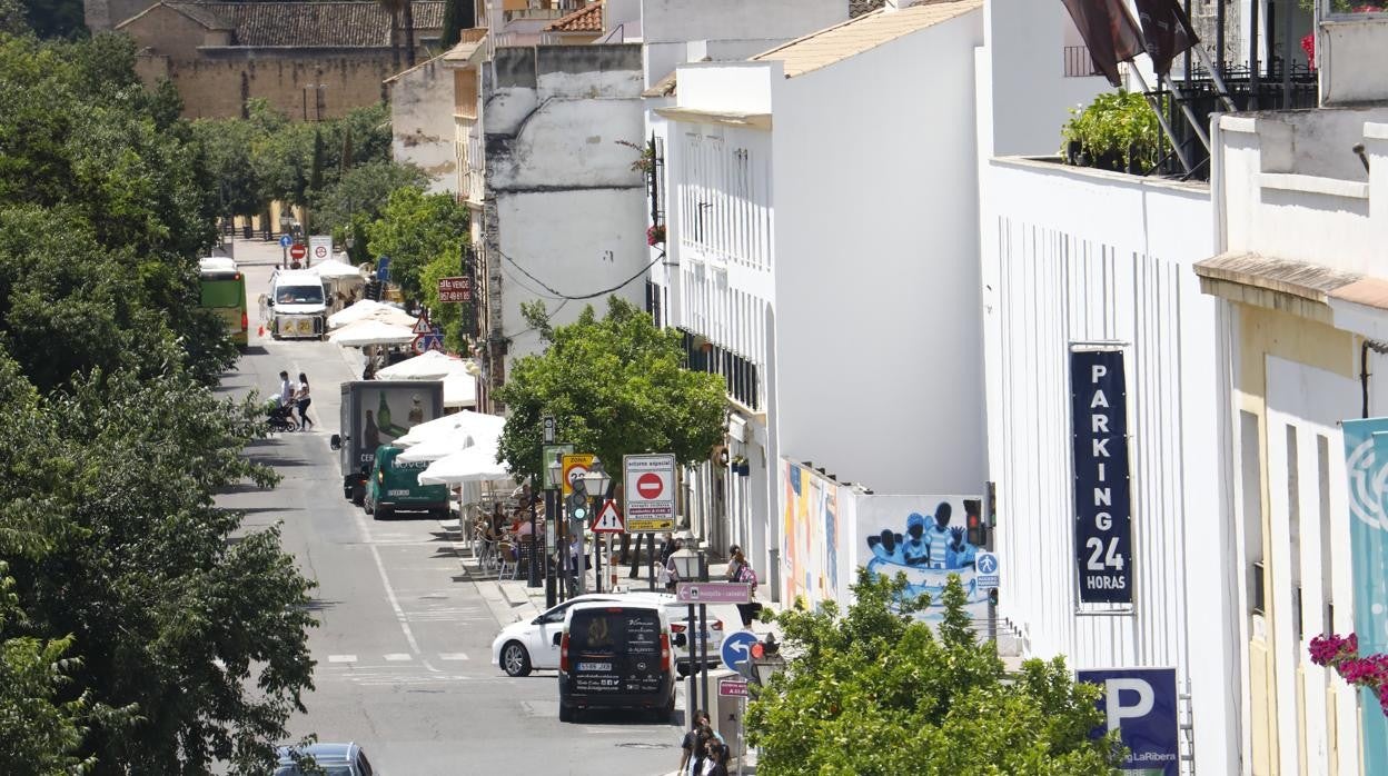 Vista cenital de la Ribera en Córdoba