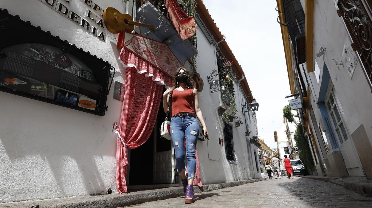 Una calle de la Judería de Córdoba en mayo de 2021