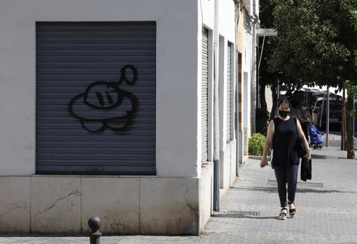 Situación de un bajo comercial en Ciudad Jardín el año pasado