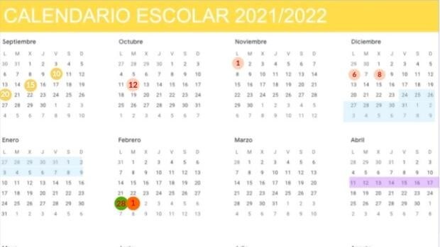 El calendario escolar en Cádiz para el año 2021/2022: Así caen los días festivos y puentes