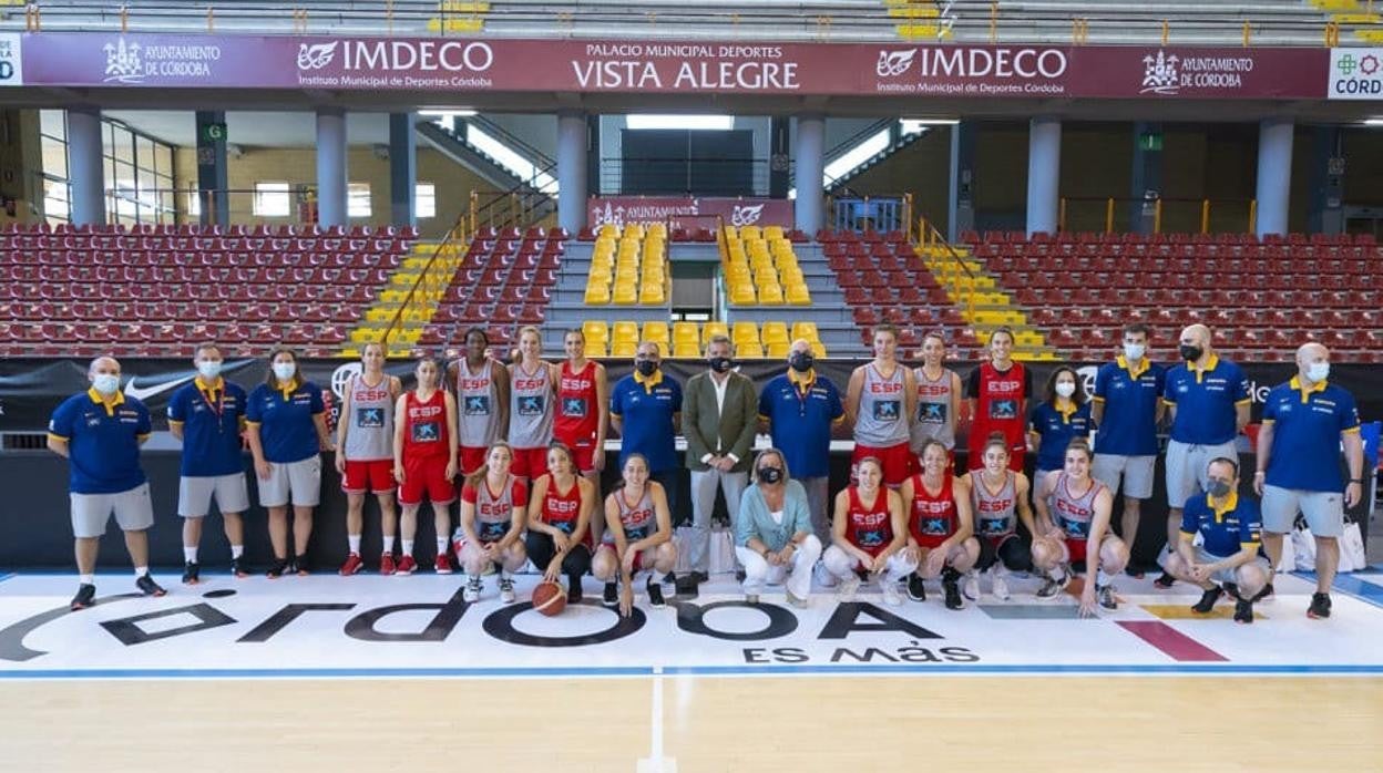 La selección española de baloncesto femenino, este martes, en Vista Alegre